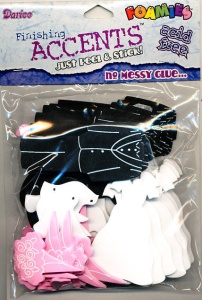 Darice foam stickers huwelijk 66 stuks 1203-30 (Locatie: K3) - Img 2