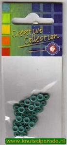 Eyelets donker aqua 25 stuks nr. 20407/09 (Locatie: 1B )