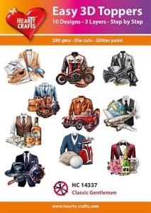 Hearty Crafts Easy 3D Toppers Classic Gentlemen HC14337