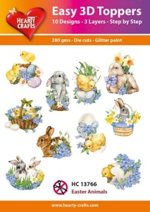 Hearty Crafts Easy 3D Toppers Easter Animals HC13766