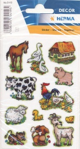 Herma stickers boerderijdieren 3 vel 5419 (Locatie: HE046)