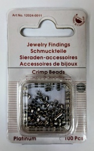 Hobby & Crafting Fun knijpkralen 100 stuks zilverkleurig 12024-0011
