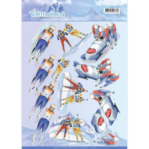 Jeanine's Art knipvel winter sport CD11028 (Locatie: 4542)