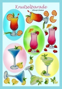 Knutselparade knipvel Colourful Cocktails