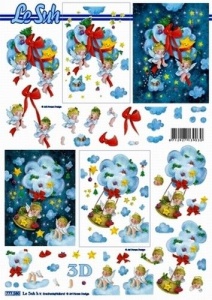 Le Suh knipvel Kerst engeltjes 777580 (Locatie: 1104)