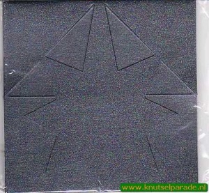 Mireille kaart donkerblauw ster 6 stuks (Locatie: L71 )