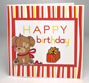 Nellie's Cuties Clear Stamp Dog with Christmas Bow NCCS015 (Locatie: j451) - Img 2