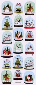 Papermania stickers kerstmis snowglobe PMA 828908 (Locatie: 1515)