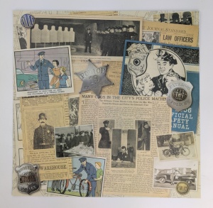 Scrapbook vellen, 2 vel, 30.5x30.5cm, Politie - Img 2