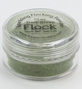 Sparkling Flocking Powder Dark Green 390195