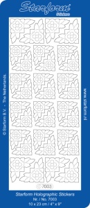 Starform sticker velvet hoekjes lichtblauw 7003 (Locatie: B344) - Img 2