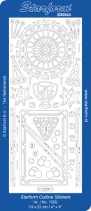 Starform stickervel barspel goud 1209 (Locatie: u215)