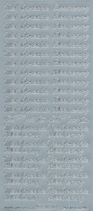 Starform stickervel met oprechte deelneming zilver 217 (Locatie: e014) - Img 2