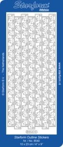 Starform stickervel rendieren zilver 8540 (Locatie: C253) - Img 1