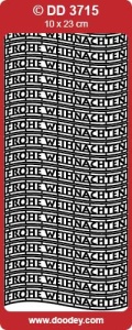 Sticker zilver Frohe Weihnachten DD3715 (Locatie: NN098) - Img 1