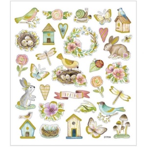 Stickers, vel 15x16,5 cm, pasen, 29066 (Locatie: 0524)