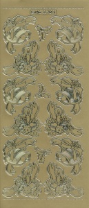 Stickervel goud kerstmis MD357091 (Locatie: e102) - Img 2