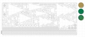 Stickervel kerstboom holografisch d.groen 20380/043503 (Locatie: Q117 )
