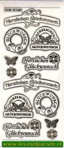 Stickervel transparant goud MD353401 (Locatie: C189 )