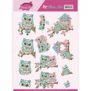 Yvonne Crations knipvel Kitschy Owl CD11420 (Locatie: 0712)