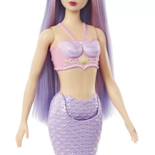 BARBIE DREAMTOPIA PAPUSA SIRENA CU PAR MOV SI COADA MOV - Img 3