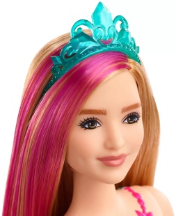 BARBIE PAPUSA PRINTESA DREAMTOPIA CU CORONITA ALBASTRA - Img 5