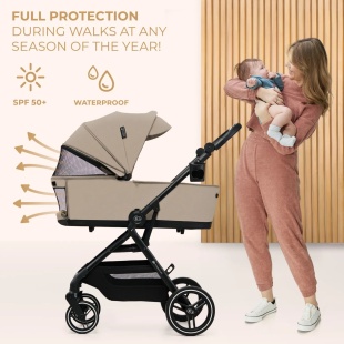 CARUCIOR KINDERKRAFT YOXI 3IN1 (MINK PRO) BEJ NISIP - Img 11
