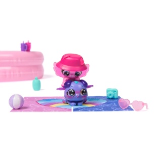 HATCHIMALS ALIVE NEON RAINBOW SET PETRECERE LA PISCINA - Img 11