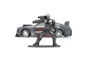 JADA MARVEL MASINUTA METALICA FORD MUSTANG SCARA 1:32 SI FIGURINA METALICA WAR MACHINE - Img 5