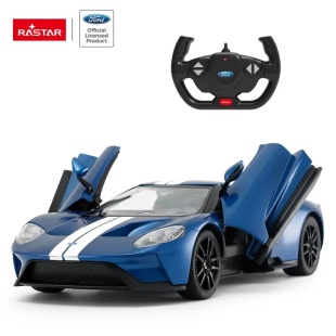MASINA CU TELECOMANDA FORD GT ALBASTRU CU SCARA 1 LA 14 - Img 7