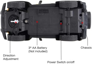 MASINA CU TELECOMANDA JEEP WRANGLER RUBICON GALBEN CU SCARA 1 LA 24 - Img 5