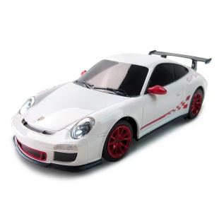 MASINA CU TELECOMANDA PORSCHE GT3 RS ALB CU SCARA 1 LA 24 - Img 4