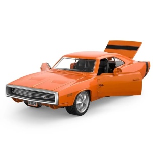 MASINUTA METALICA DODGE CHARGER R/T 1970 PORTOCALIU SCARA 1 LA 36 - Img 2