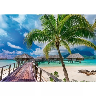 PUZZLE TREFL UFT 1000 INSULA PARADISULUI BORA BORA - Img 2