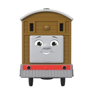 THOMAS LOCOMOTIVA MOTORIZATA TOBY CU VAGON - Img 5