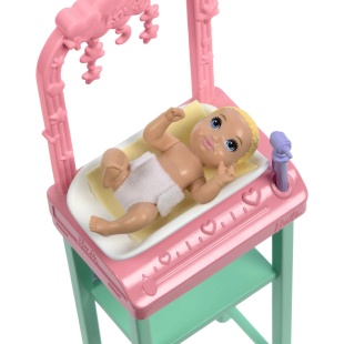 BARBIE SET DE JOACA PAPUSA BARBIE BRUNETA FACE CARIERA PEDIATRU - Img 4
