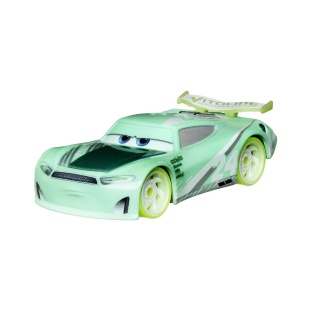 CARS GLOW RACERS MASINUTA METALICA CHASE RACELOTT SCARA 1 LA 55 - Img 2