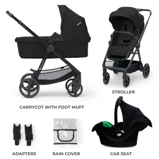 CARUCIOR KINDERKRAFT NEWLY, 3 IN 1, BLACK - Img 9