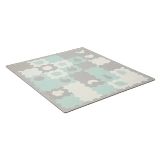 COVORAS DE JOACA KINDERKRAFT LUNO SHAPES, PUZZLE 3D, SPUMA, MINT - Img 2