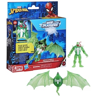 HASBSPIDERMAN SET VEHICUL SI FIGURINA GREEN SYMBIOTE 10CM - Img 4