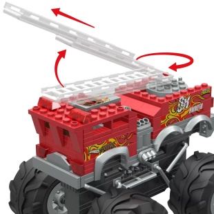 HOT WHEELS MONSTER TRUCK MEGA SET CONSTRUCTIE 5 ALARM - Img 8