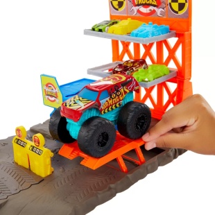 HOT WHEELS MONSTER TRUCKS SET BLAST STATION - Img 8