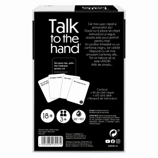 JOC DE SOCIETATE TALK TO THE HAND IN LIMBA ROMANA