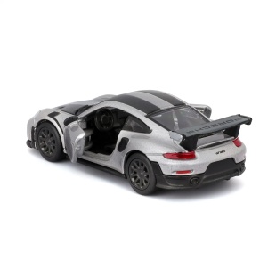 MAISTO MASINUTA METALICA SPEED ICONS PORSCHE 911 GT2 RS SILVER BLACK SCARA 1 LA 64 - Img 4
