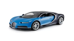 MASINA CU TELECOMANDA BUGATTI CHIRON ALBASTRU SCARA 1 LA 14 - Img 6