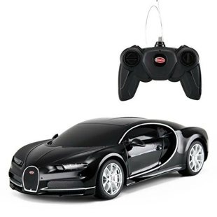MASINA CU TELECOMANDA BUGATTI CHIRON NEGRU CU SCARA 1 LA 24 - Img 2