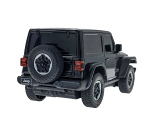 MASINA CU TELECOMANDA JEEP WRANGLER JL NEGRU SCARA 1 LA 24 - Img 5
