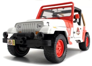 MASINUTA METALICA JURASSIC WORLD 1992 JEEP WRANGLER 1:24 - Img 8