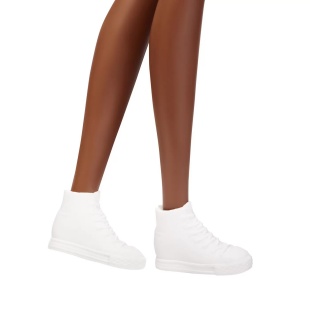 PAPUSA BARBIE FASHIONISTA CU PAR AFRO BLOND - Img 4