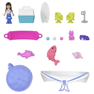 POLLY POCKET SET GENTUTA ANIMALUT PISICUTA MARINAR CU ACCESORII - Img 12